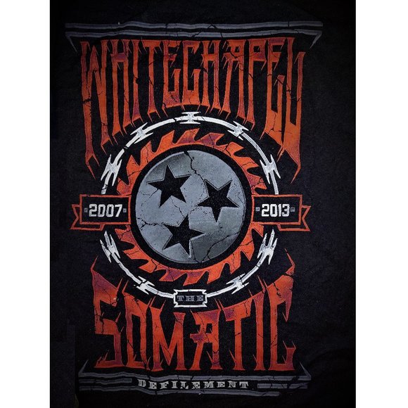 Whitechapel The Somatic Defilement deathcore rock Official T-Shirt XL NWT - Picture 2 of 2